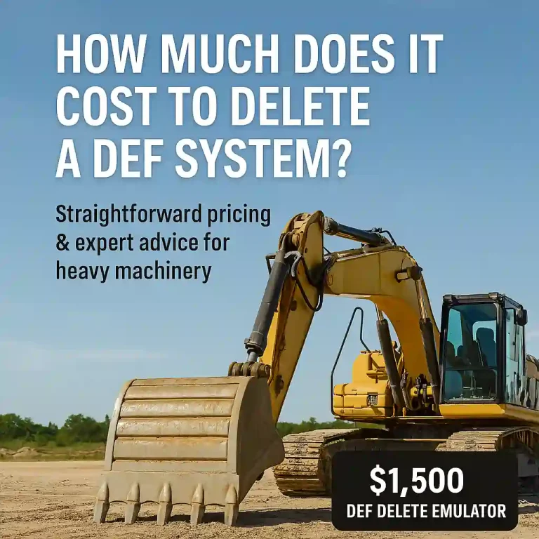 Construction machinery DEF delete cost breakdown - Emulator pricing for heavy equipment