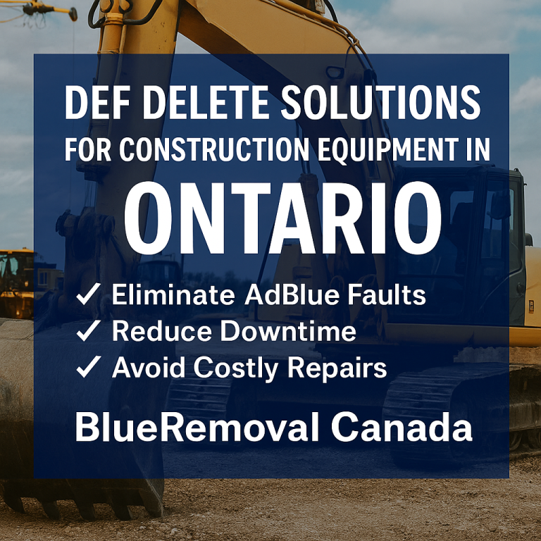 DEF Delete Solutions for Construction Equipment in Ontario – BlueRemoval Canada