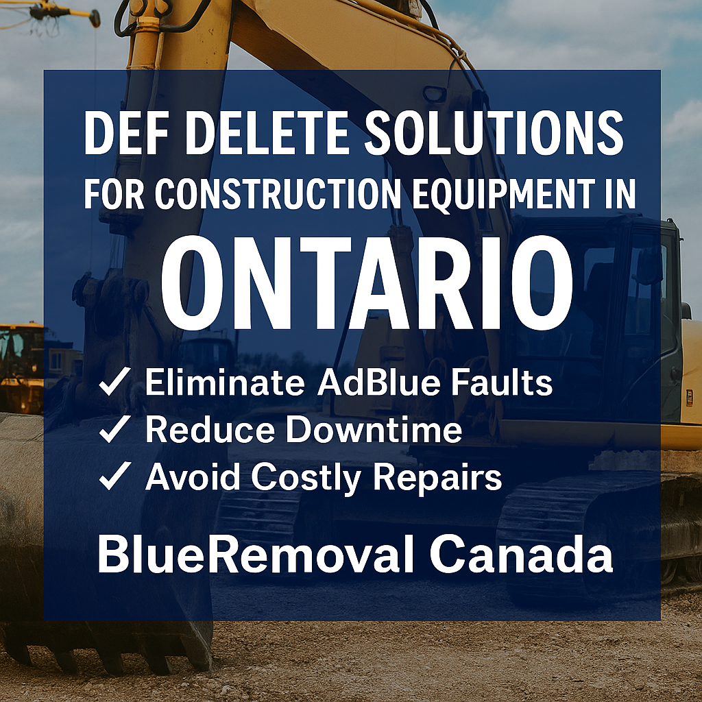 DEF Delete Solutions for Construction Equipment in Ontario – BlueRemoval Canada