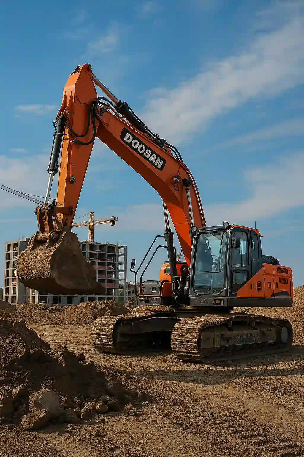 Doosan DEF delete emulator installed on excavator – disables SCR system on Perkins and Scania diesel engines
