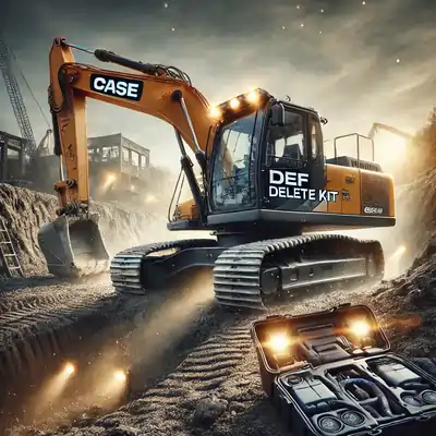 CASE Excavator with DEF Delete Kit – Prevent AdBlue errors & costly downtime